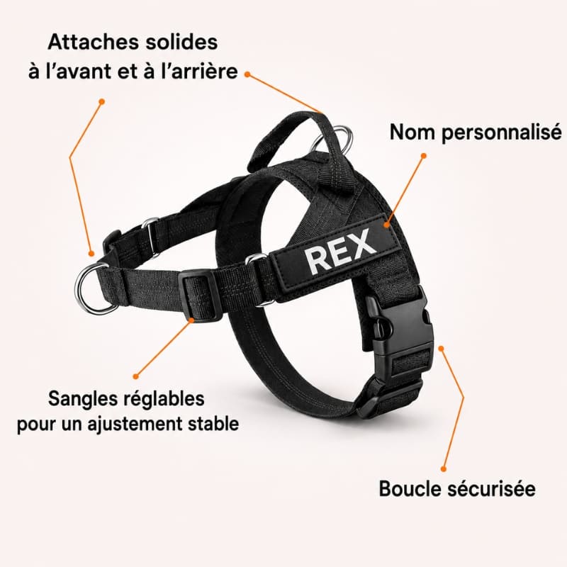 Harnais CEPARIA pour chien qui tire
