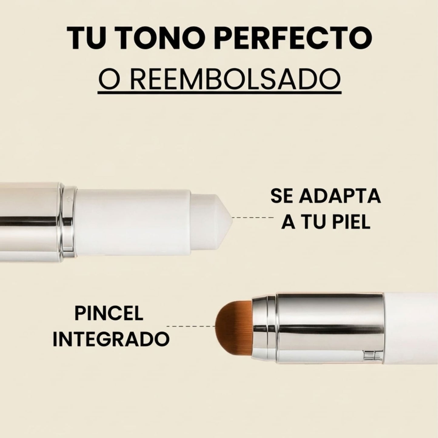 Base de maquillaje inteligente con pincel integrado