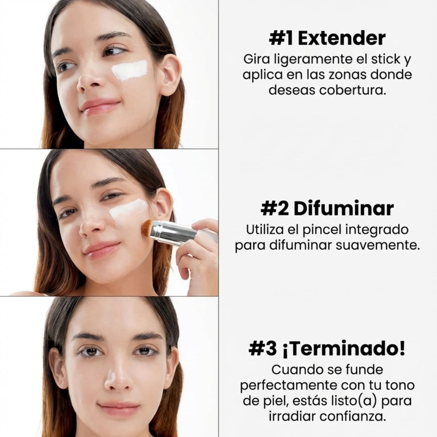 Base de maquillaje inteligente con pincel integrado