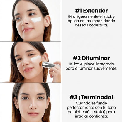 Base de maquillaje inteligente con pincel integrado